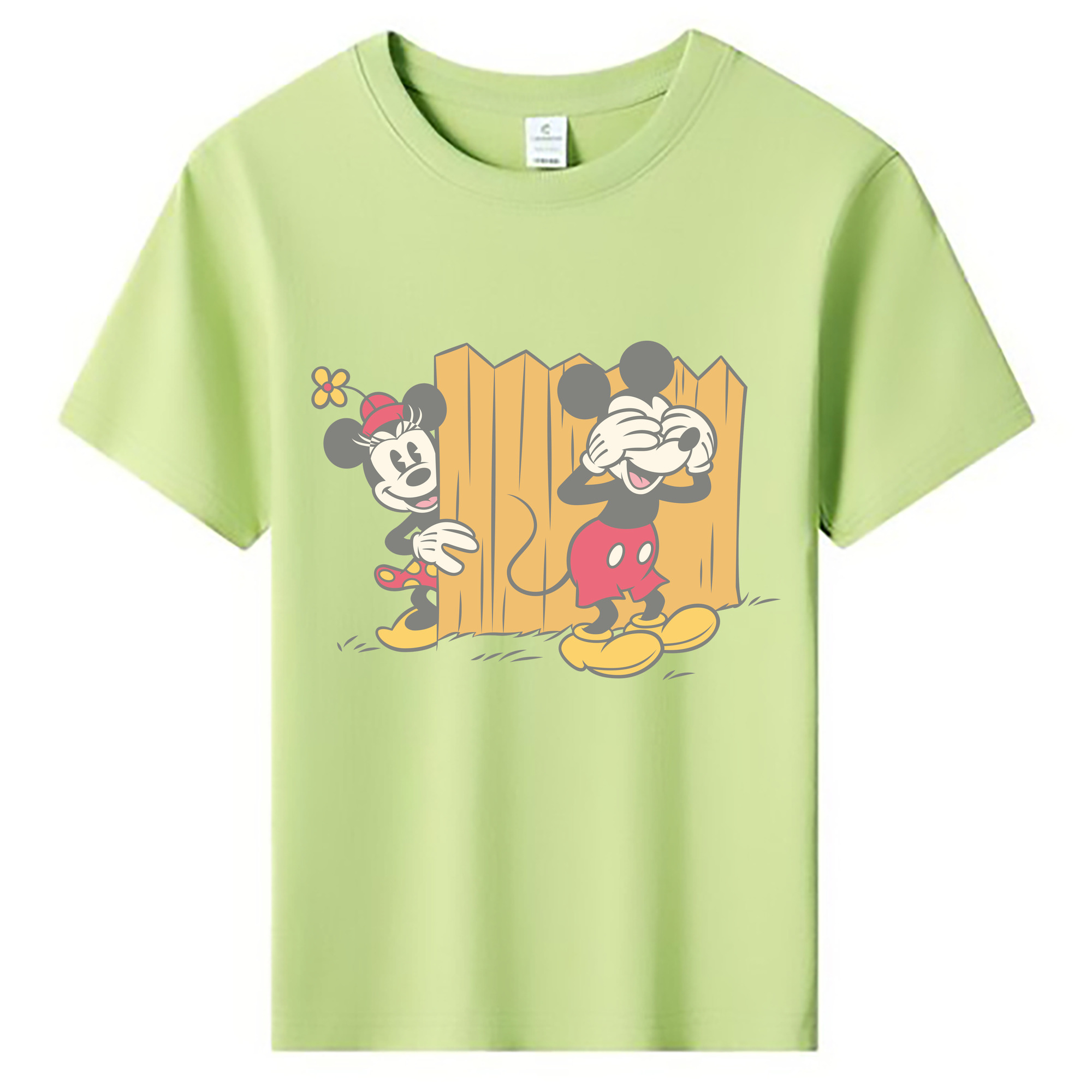 ミッキーマウス Mickey Mouse 綿100％キッズTシャツ（フロントプリント）